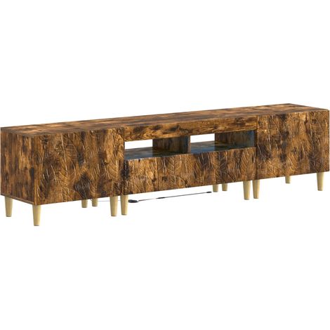 Maison Exclusive - Mobile TV LED a 5 pezzi Rovere Fumo Legno ingegnerizzato (1/5)