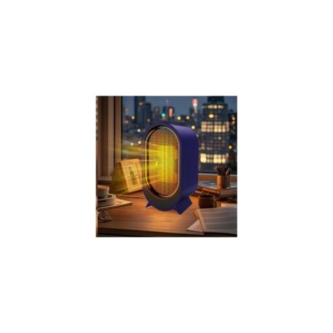 Tragbares Heizgerät, 800 W/1200 W (Zweistufenbetrieb), PTC-Schnellheizung, mit Überhitzungs- und Überlaufschutz, geeignet für Büro, Wohnzimmer und Schlafzimmer – Crezuo (1/4)