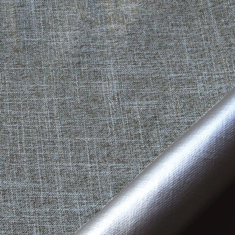 Tissu occultant et isolant thermique métallisé Gris 140 cm