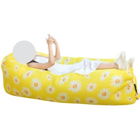 Sedia a sdraio gonfiabile, divano gonfiabile, divano gonfiabile da esterno, divano, letto, sacco a pelo, spiagge, campeggi, giardini, 230 x 70 cm (1/5)