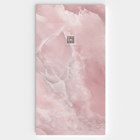 VAROBATH - Receveur de douche 3D 80x120 - Modèle ROSATO effet marbre (1/5)