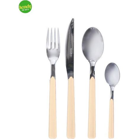 Coltello da tavola fast EME Posateria colore avorio/cromo 22 cm