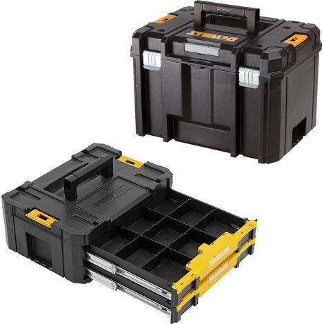 Dewalt Tstak VI Combo - Heavy Duty Deep Tool Storage Case + 2 Drawer Organiser (1/4)