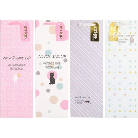 Sacchetto regalo per feste 12x36x9cm mix strigo