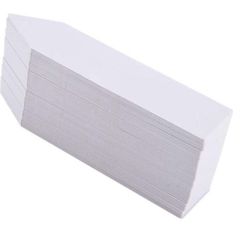 Pack de 100 Panneaux de Plantes, Bouchons de Plantes 10x2CM, Bouchons de Jardin en Plastique, étiquetage D'étiquettes de Plantes, Panneaux à Base de Plantes, étiquetage de Panneaux de(Blanc) (1/5)