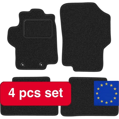 Autoteppiche, maßgeschneidert für Peugeot 1007, langlebige synthetische Faser, schwarz (1/5)
