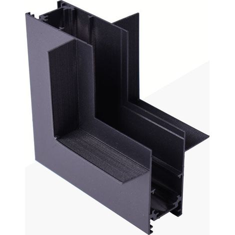 Giunto L per binari magnetici da incasso - 20 mm - verticale