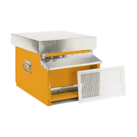 Arnia Dadant Blatt 10 favi fondo fisso 21H nomadismo 17kg Casagrande - Giallo
