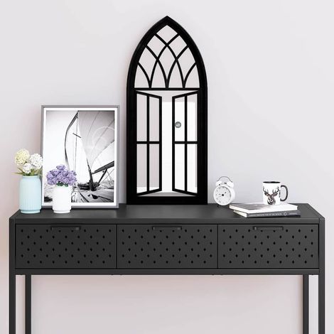 Miroir Noir 70x30 cm Fer pour utilisation à l'intérieur (1/5)