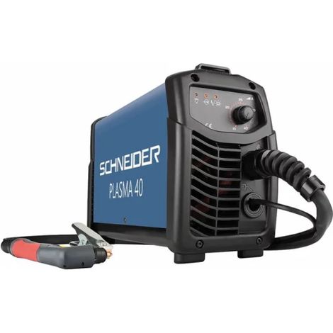 Schneider – Découpeur plasma 40A – Épaisseur de coupe max 15 mm – Puissance absorbée 4 kW – Débit air 100 l/min – Système de refroidissement automatique (1/2)