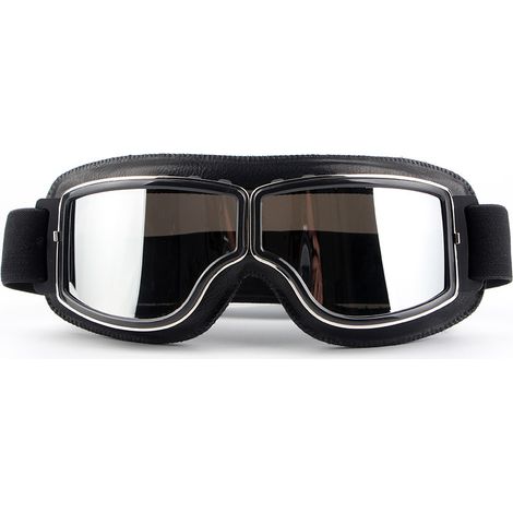 Lunettes de Moto Biker Cyclisme Ski Cruisern Cruiser Jet Lunettes de Protection Masques de Moto Vespa Vintage Biker Oldtimer Scooter Harley Chopper (1/5)