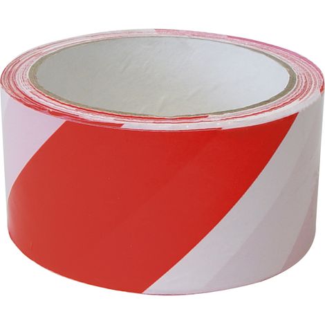 Warnband Breite: 48 mm, Länge: 100 m, rot-weiß