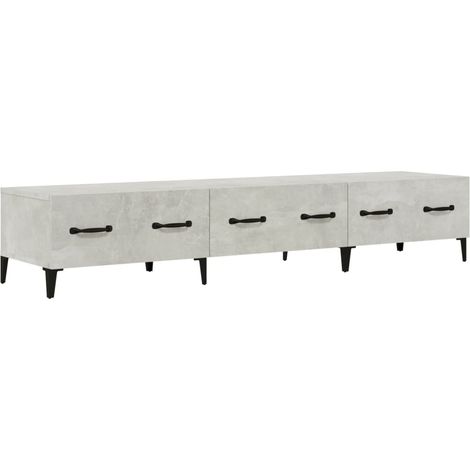 Maison Exclusive - TV-Schrank Betongrau 150x34,5x30 cm Holzwerkst