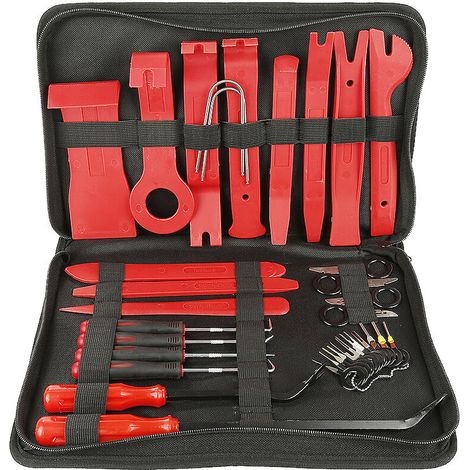 35Pcs Outils Demontage Garniture Auto Universel Car Trim Removal Tools Kit Outils de Suppression pour Voiture Porte Panneau Tableau de Bord