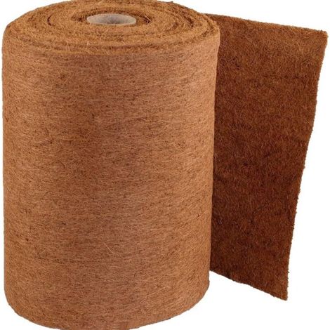 Paillis tapis fibre de coco antidérapant 50x100cm ép.4mm, protection hiver et tapis de sol naturel pour jardin et plantes