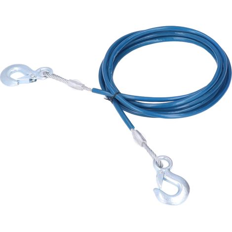 Sangle de remorquage 4m x 10mm, corde de dépannage robuste pour SUV, 4x4 et pick-up, résistance à la rupture 5000kg (1/5)