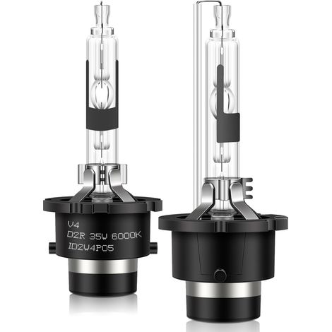 2 pcs D2R Xénon HID Ampoules Voiture 6000K 35W Diamond Blanc Froid Ampoule Décharge au Xénon Remplacer HID Kit de Conversion Ultra Lumineux Phares Mise à Niveau étanche (1/5)