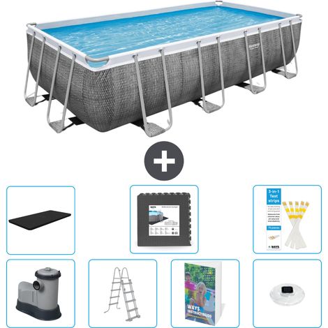 Bestway Bestway Power Steel Rectangulaire - 549x274x122 cm - 8-pièces  S608 (1/4)