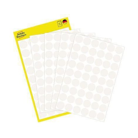 Avery Zweckform Markierungspunkt 3145 12mm weiß 270 St./Pack. (1/4)