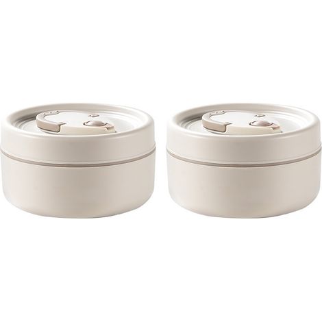 Lot de 2 boîtes repas thermiques isothermes avec sac, gamelles nomades pour école bureau camping (1/5)