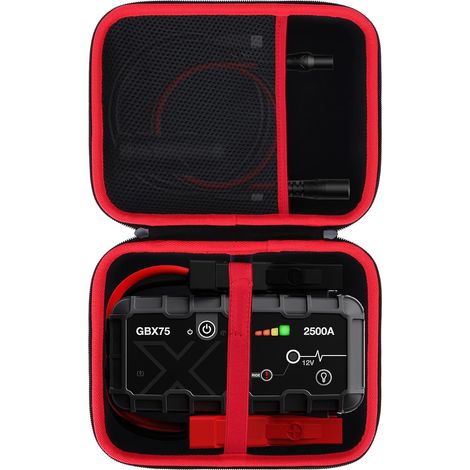Dur Étui Housse Cas Compatible avec X GBX75 2500A 12V Booster Batterie Voiture Lithium UltraSafe, Chargeur Batterie Portable USB-C et Câbles de Démarrage (1/5)