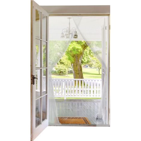 Kit esencial de cortina de puerta mosquitera 75x220cm - Esencial (1/5)