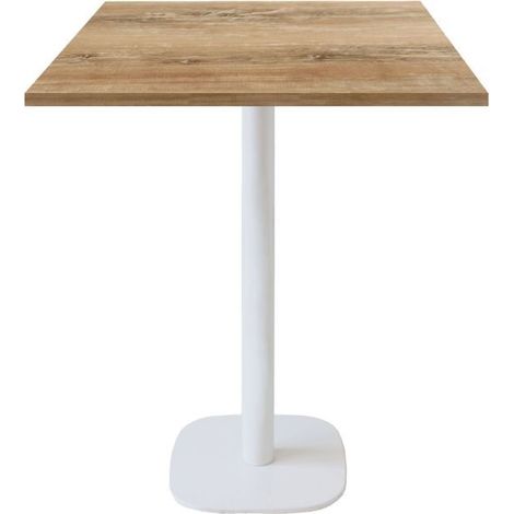 Mange-debout 70 x 70 cm - modèle Round banc chêne slovene