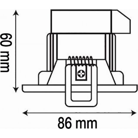 Spot encastré LED START eco 5W 420lm 830 IP44 Blanc (0005370) (1/5)