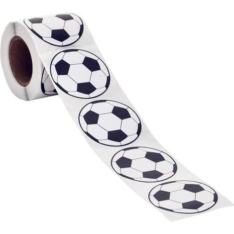 500 Stück 2"-Fußballaufkleber, Fußballaufkleber, Sportballaufkleber (1/2)