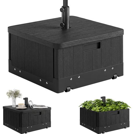 Pied de parasol avec jardinière table d’appoint, conception soignée (1/5)