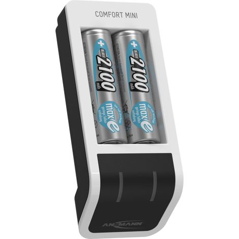 ANSMANN Chargeur de piles Comfort Mini « Perfect 7 » (1 pièce) + 2 piles HR6 (1/5)