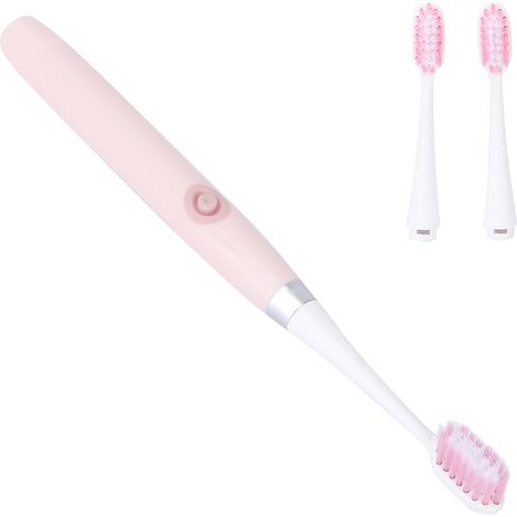 Brosse à dents électrique enfant rose, brosse nettoyante portative pour petits, kit dentaire doux pour les jeunes, hygiène bucco-dentaire facile. (1/5)