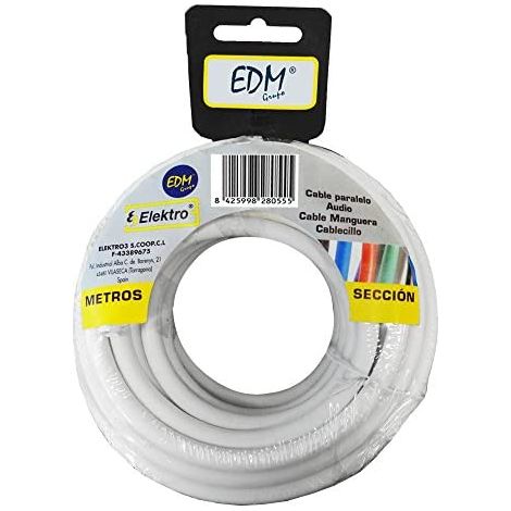 Avvolgitubo piatto 3x1,5mm bianco 15mts (audio)