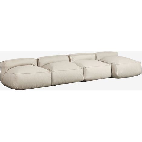 SKLUM 4-teiliges modulares Sofa mit Chaiselongue Dojans Beige Semoline                                   (1/5)