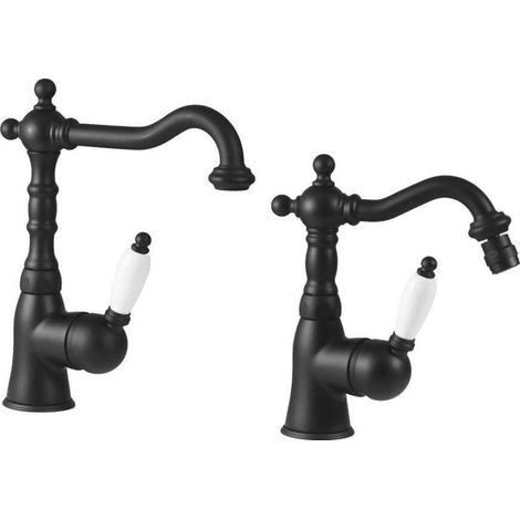 Mitigeur lavabo et bidet noir mat Gattoni Orta KITORTA1NO (1/3)