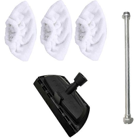 Dampfreiniger-Mikrofaserpads, Fensterabzieher-Verlängerungsstangen-Set für Handdampfreiniger-Aufsatz (1/5)