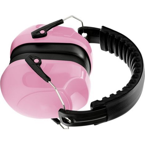 Casque antibruit réglable, 34 dB, casque antibruit, adulte, protection auditive, cache-oreilles - rose (1/5)