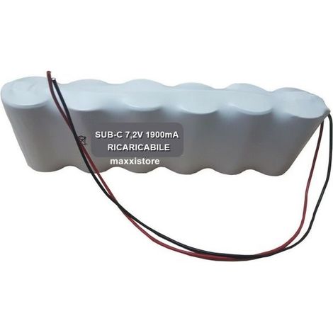 Panasonic pacco batteria Ni-Mh 7,2V assemblaggio 6 SUB-C 1900 mA ricaricabile - PA130
