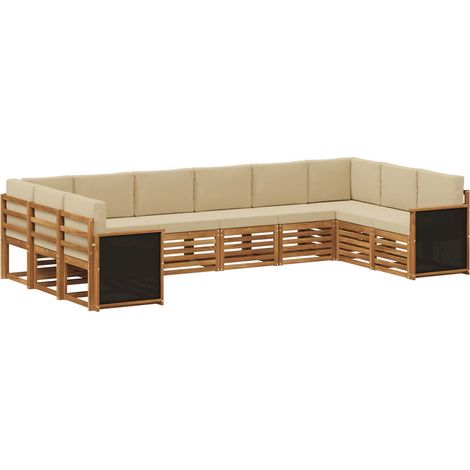 Sectional Sofa Set with Cushion 7 pcs Natural vidaXL (1/5)
