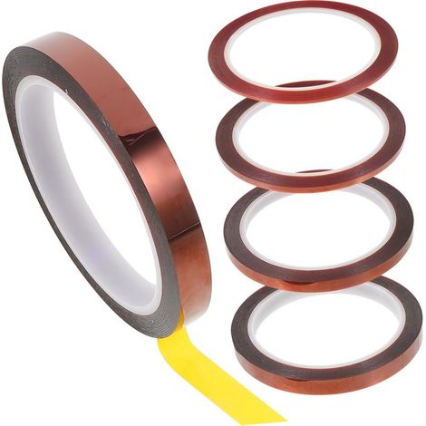 5rouleaux Ruban Adhésif Haute Température Ruban De Sublimation Résistant Pour Électronique Et Artisanat Mètres (1/5)