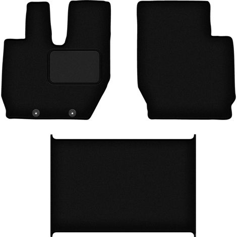 Schwarze Veloursmatten für: LKW Iveco Stralis (2013-2019) (1/5)