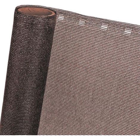 HaGa® Zaunblende Sichtblende Schattiernetz 85% in 0,9m Br. braun (Meterware) (1/3)