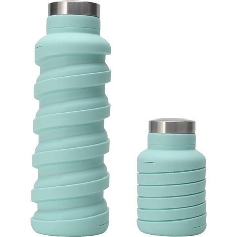 Tasse d'eau pliante en Silicone, bouteille d'eau créative de sport de voyage en plein air, tasse télescopique filetée, petite et portable