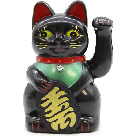 Gato de dinero - Negro