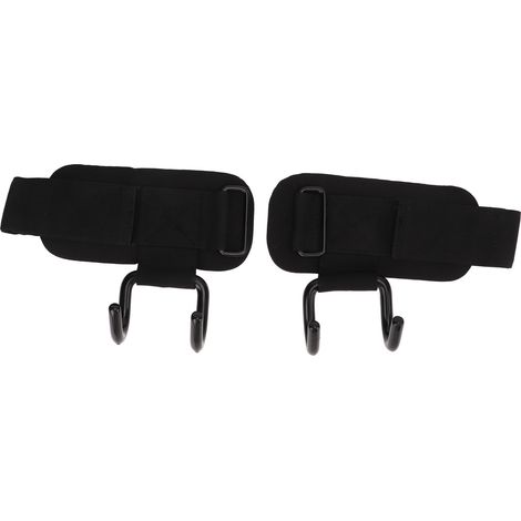 2pcs Sangles de Crochet pour Poignet, Nylon Acier Réglable Ceinture de Soutien de Prise pour Musculation Salle de Sport (1/5)