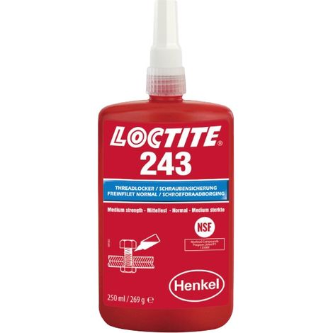 Loctite 243 Fijador de roscas 250 ml (1/5)