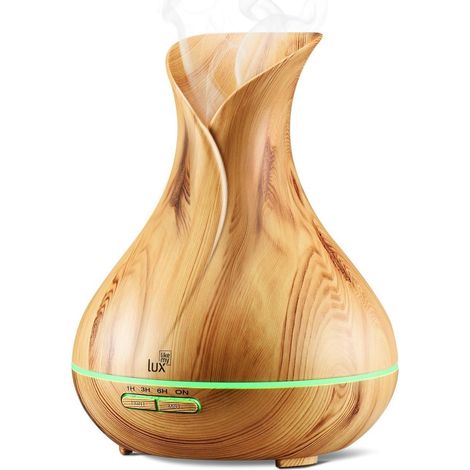 400-ml-Aroma-Diffusor, Ultraschall-Luftbefeuchter mit 7 wechselnden LED-Farben, Kaltnebel, elektrischer Aroma-Diffusor für Spa (1/5)