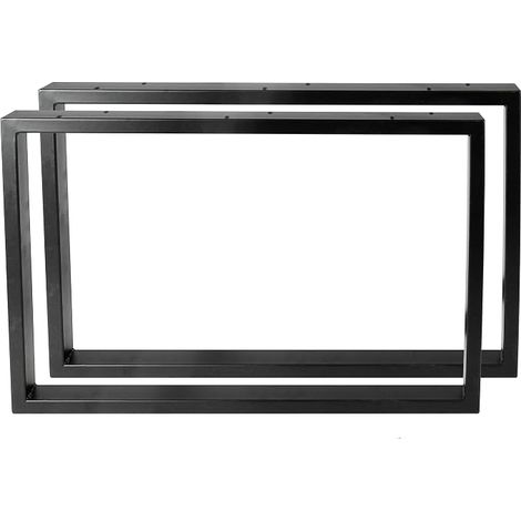 KÖHKO Montixx® robustes Metall‑Tischgestell 70 x 40 cm 46202-70, schwarz pulverbeschichtet, 2 Stück (1 Paar) als Unterbau für Couchtisch & Bank (1/5)