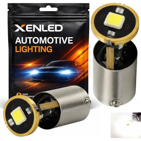 2 x AMPOULES H21W 3-LED Super Canbus 400Lms XENLED - GOLD - BAy9S - Blanc 12V (1/5)