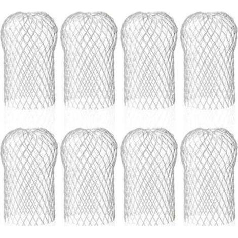 Set of 8 Aluminum Gutter Filters, Flexible and Durable Gutter Filters for Home Eaves Downspout Against Leaves TRIMEC (1/5)